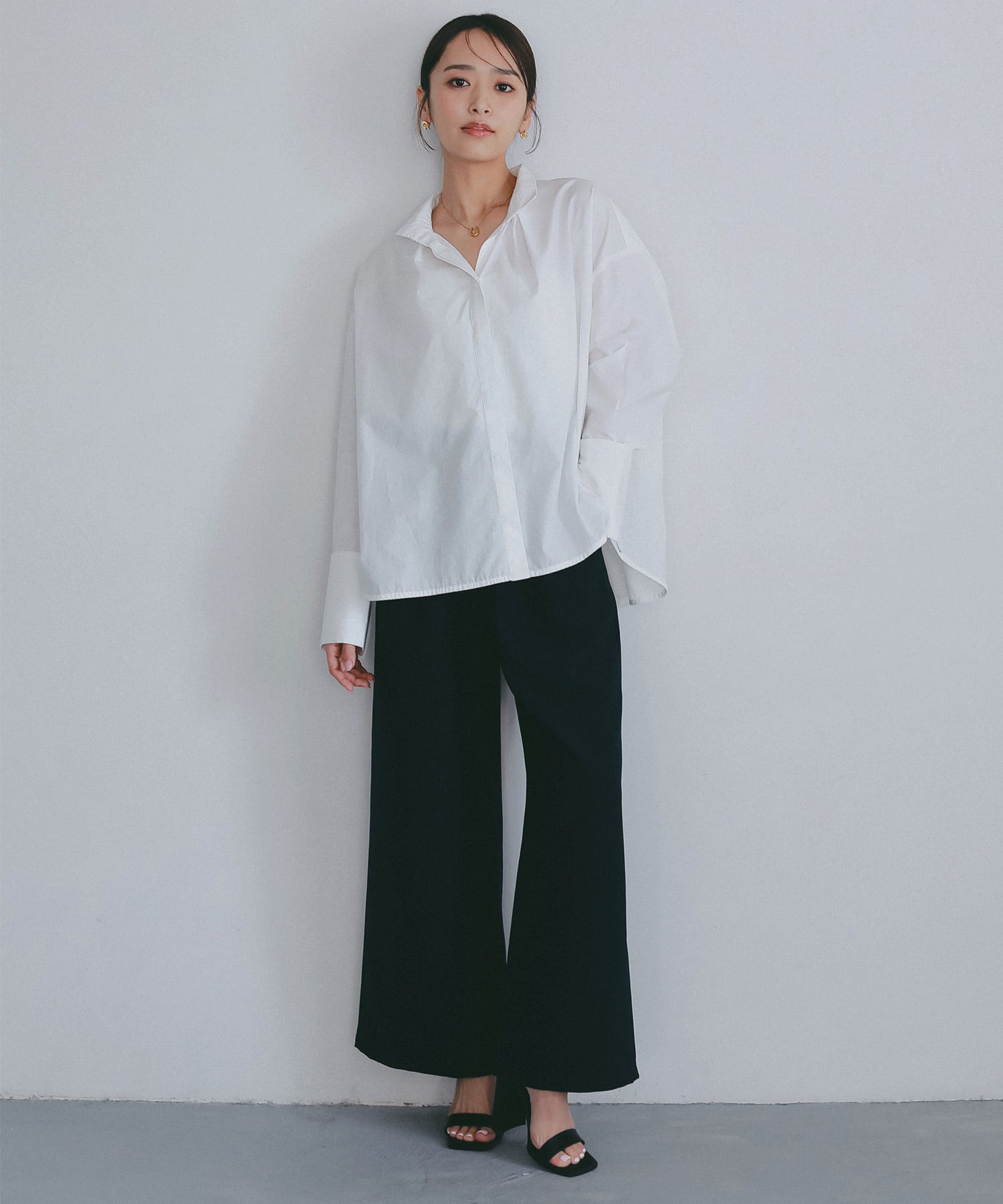 イージーストレートワイドパンツ【セレモニー/オケージョン】