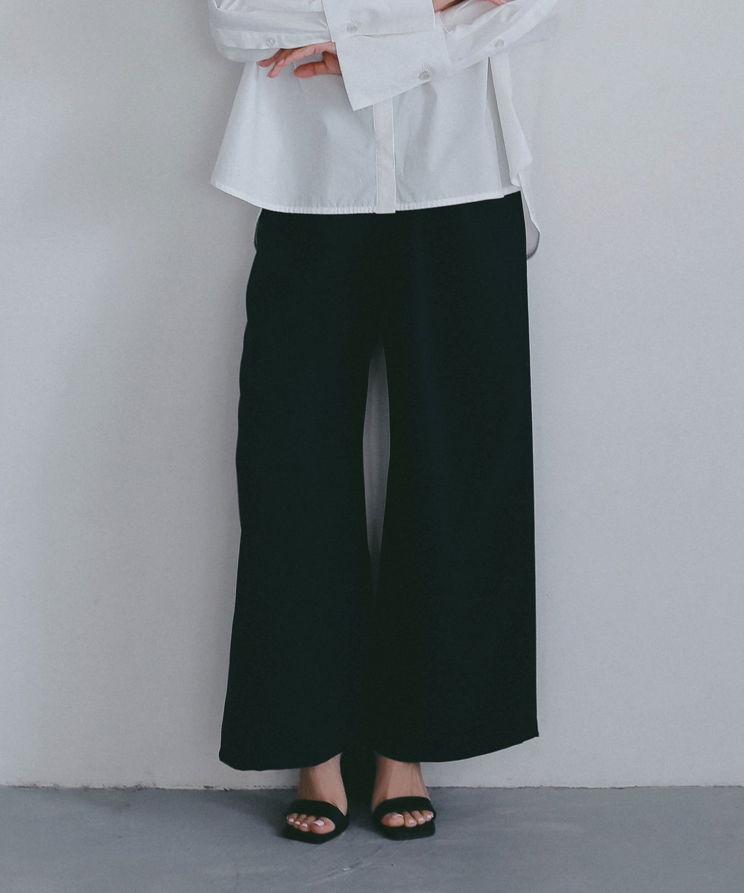 イージーストレートワイドパンツ【セレモニー/オケージョン】