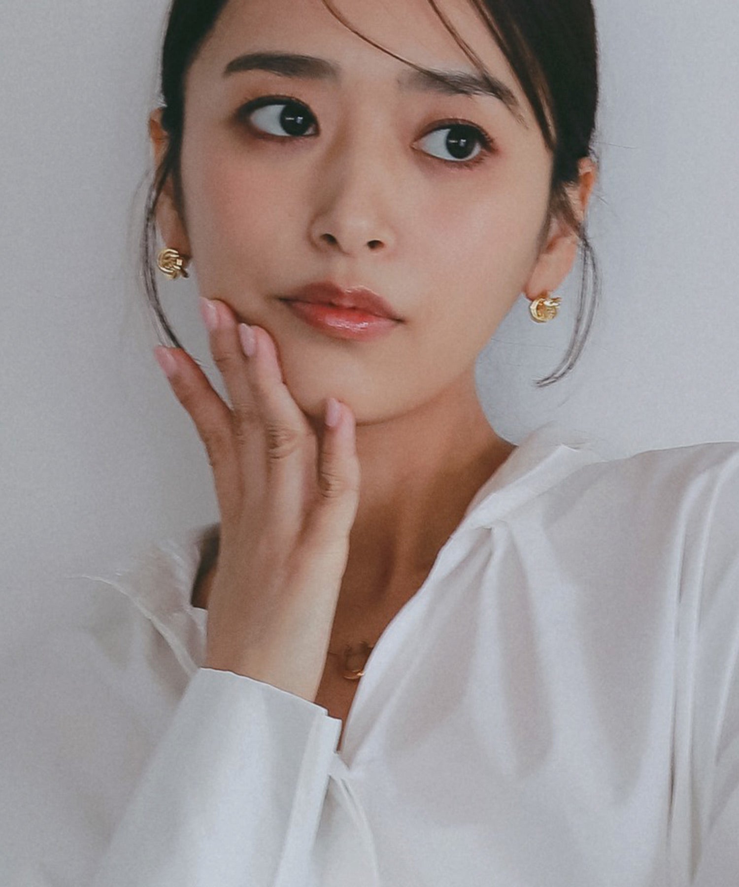 ノットデザインメタルピアス