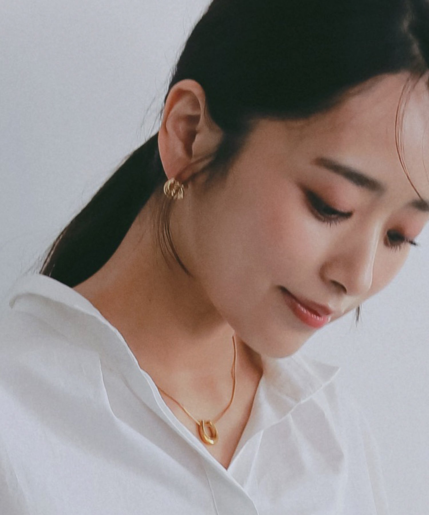 ノットデザインメタルピアス