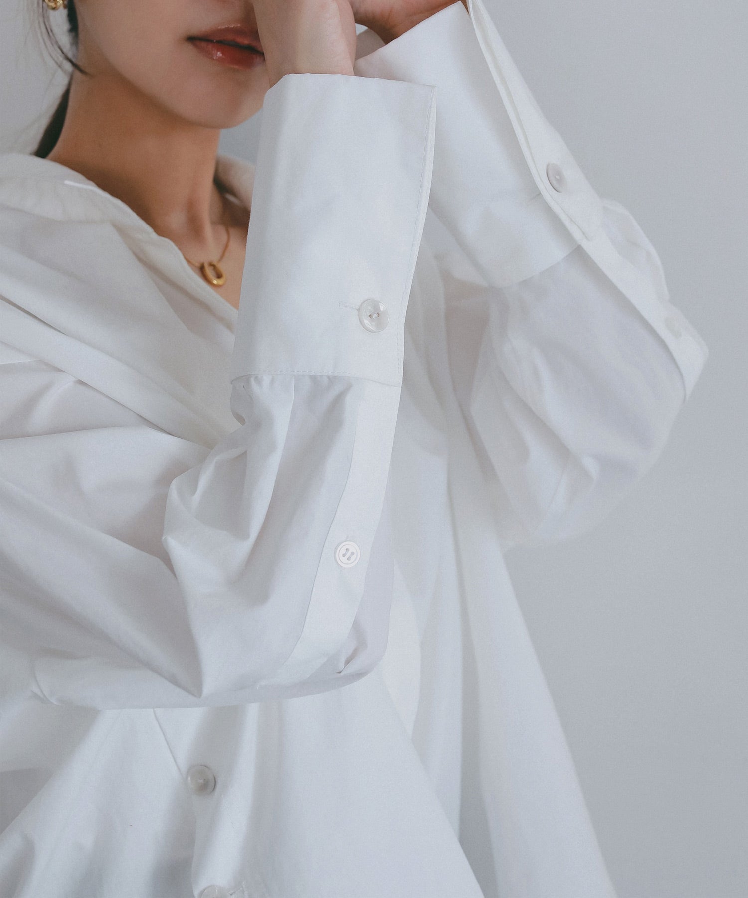 サイドボタン付き スキッパーシャツ【セレモニー/オケージョン】