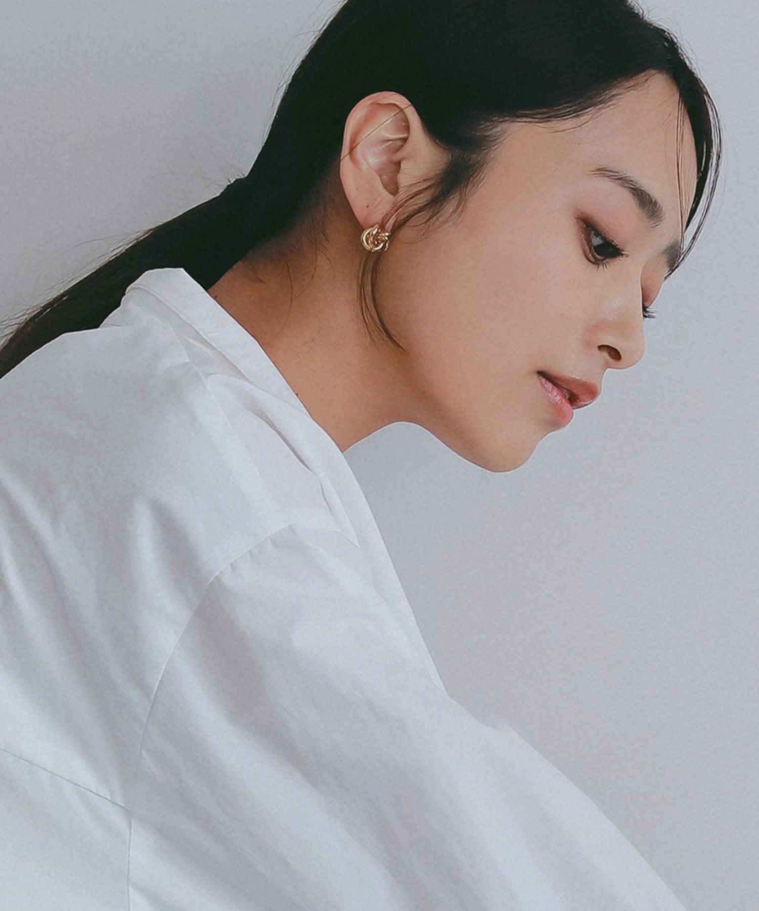 ノットデザインメタルピアス