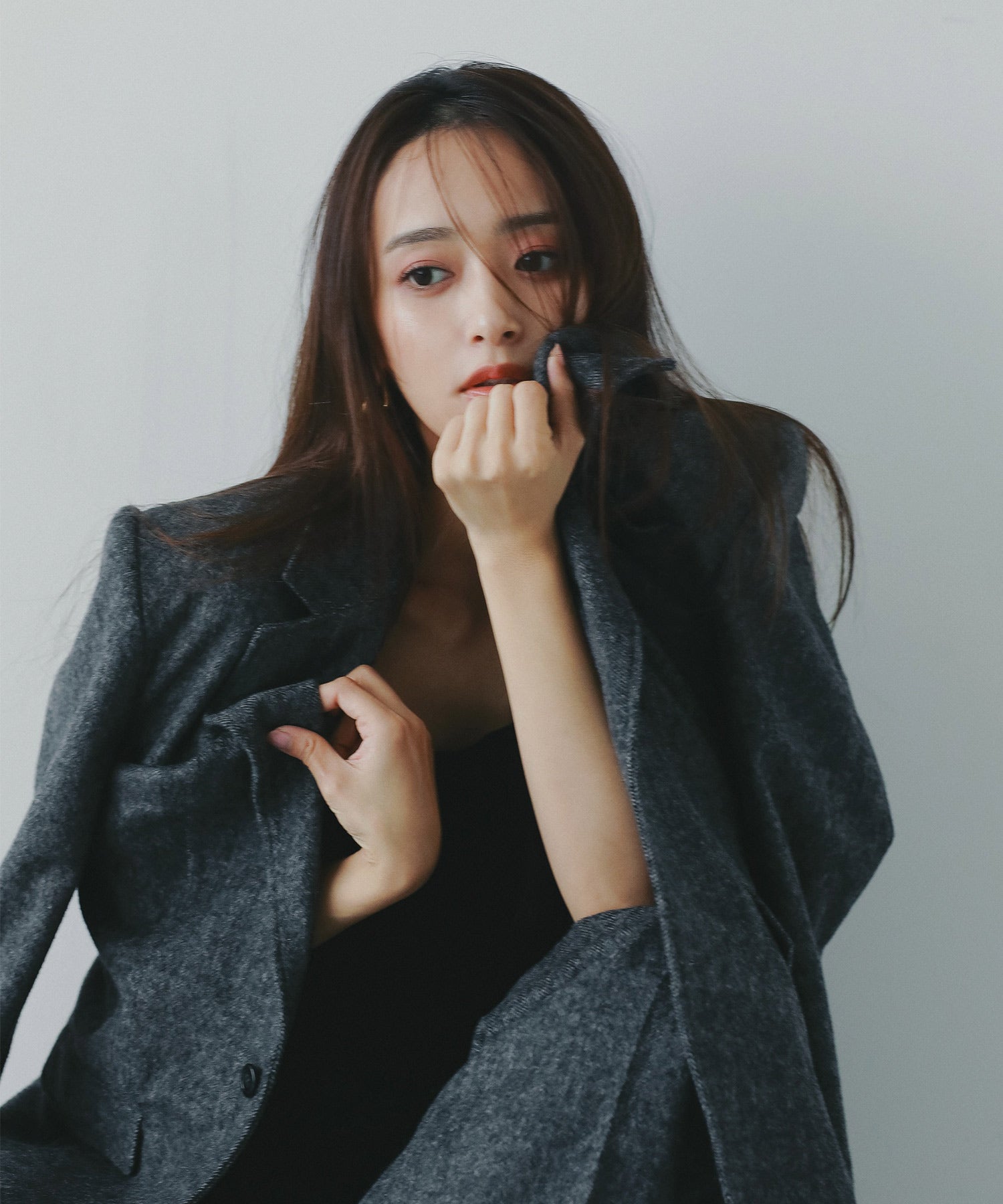 ヘリンボーンウールツイードジャケット