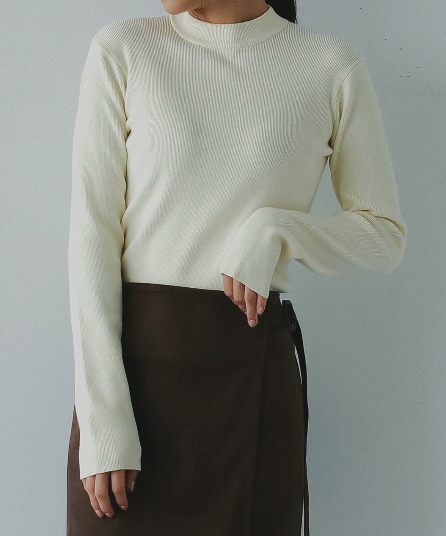 ウォッシャブルニットトップス