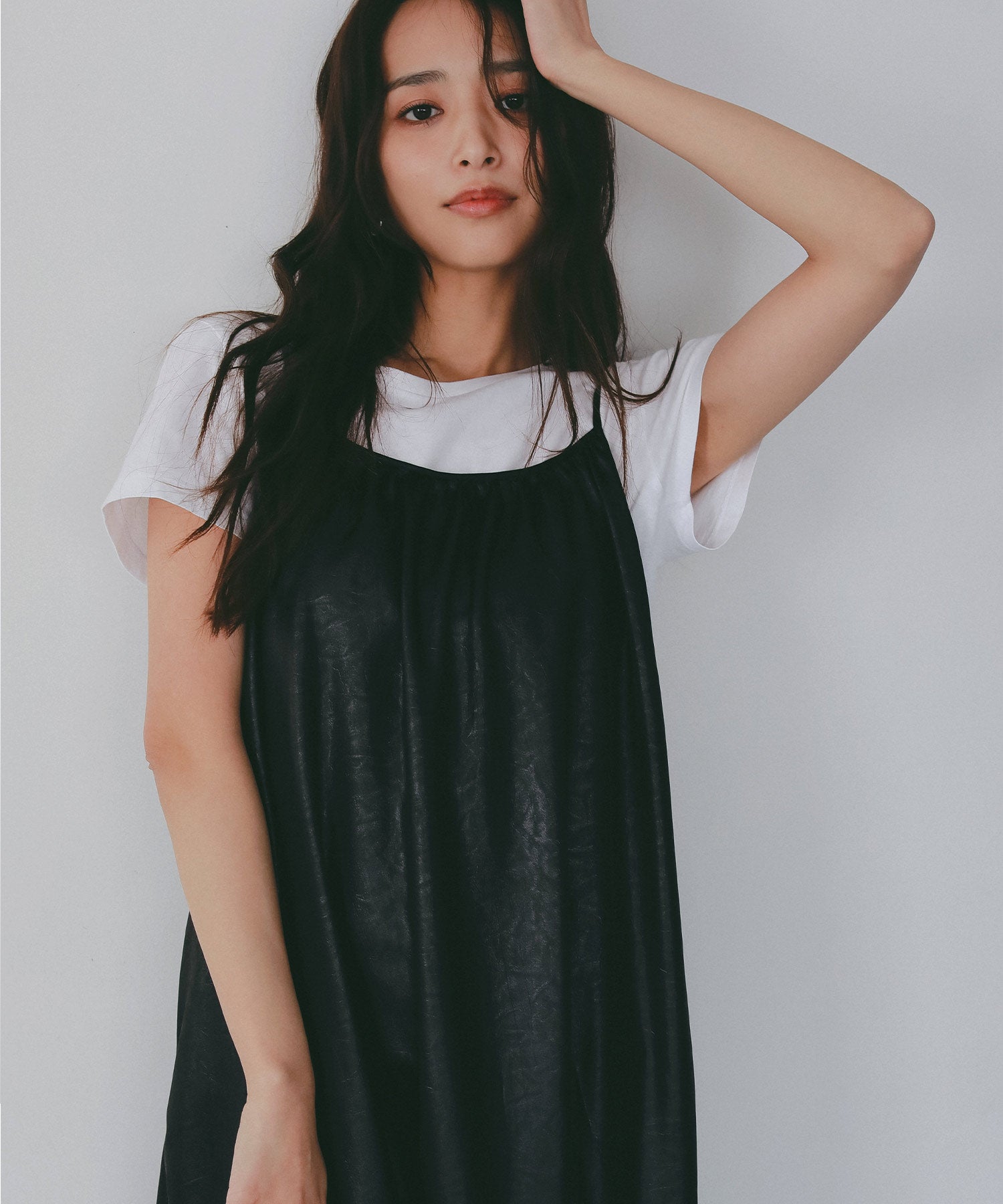 レザーライク キャミソールワンピース｜AJUGA.（アジュガ）公式通販サイト