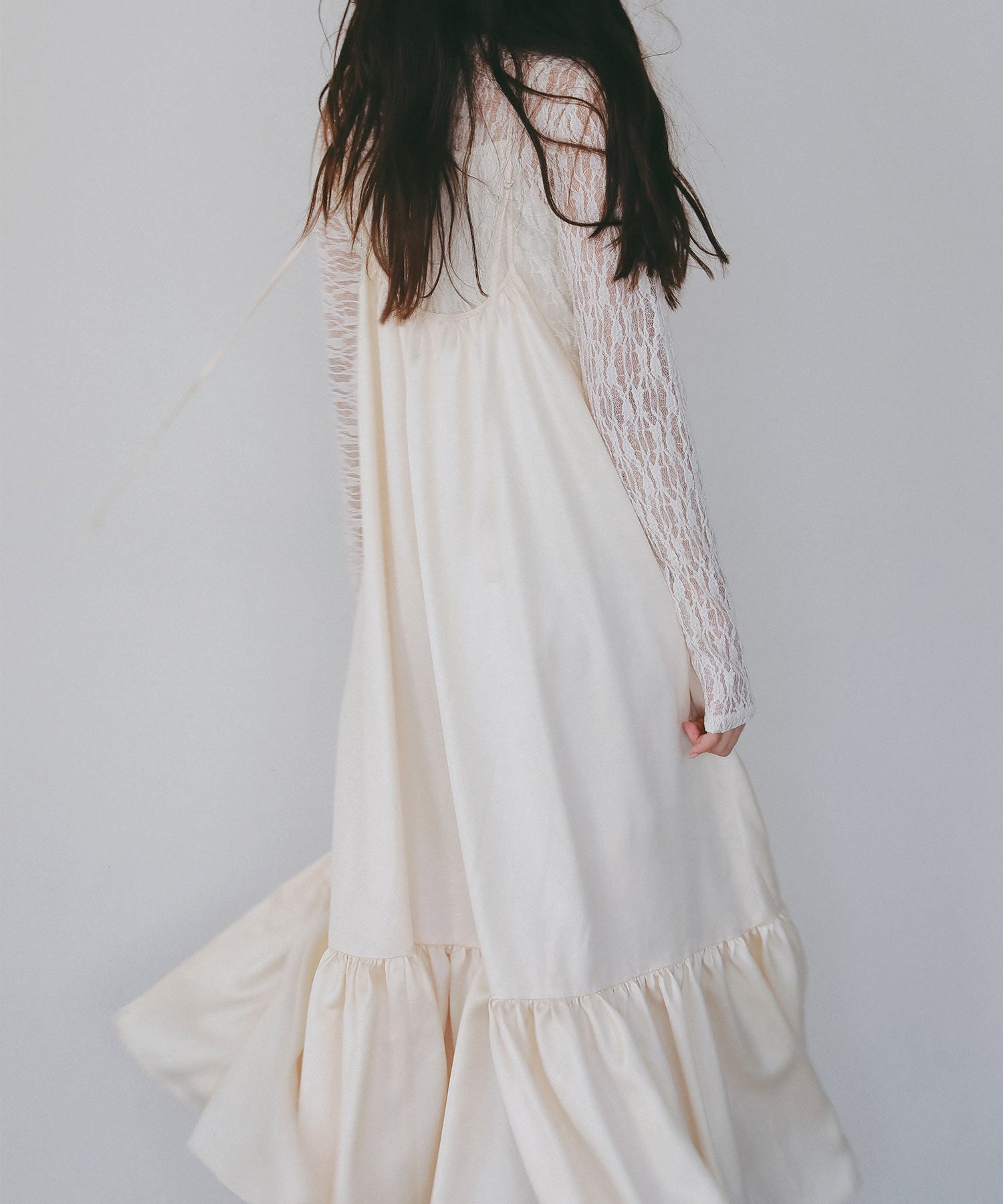 レザーライク キャミソールワンピース