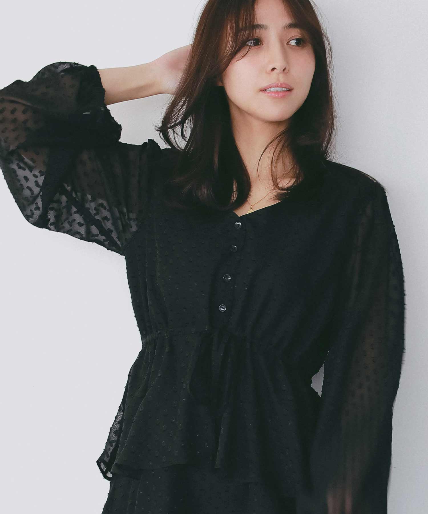 シアードット フリルワンピース