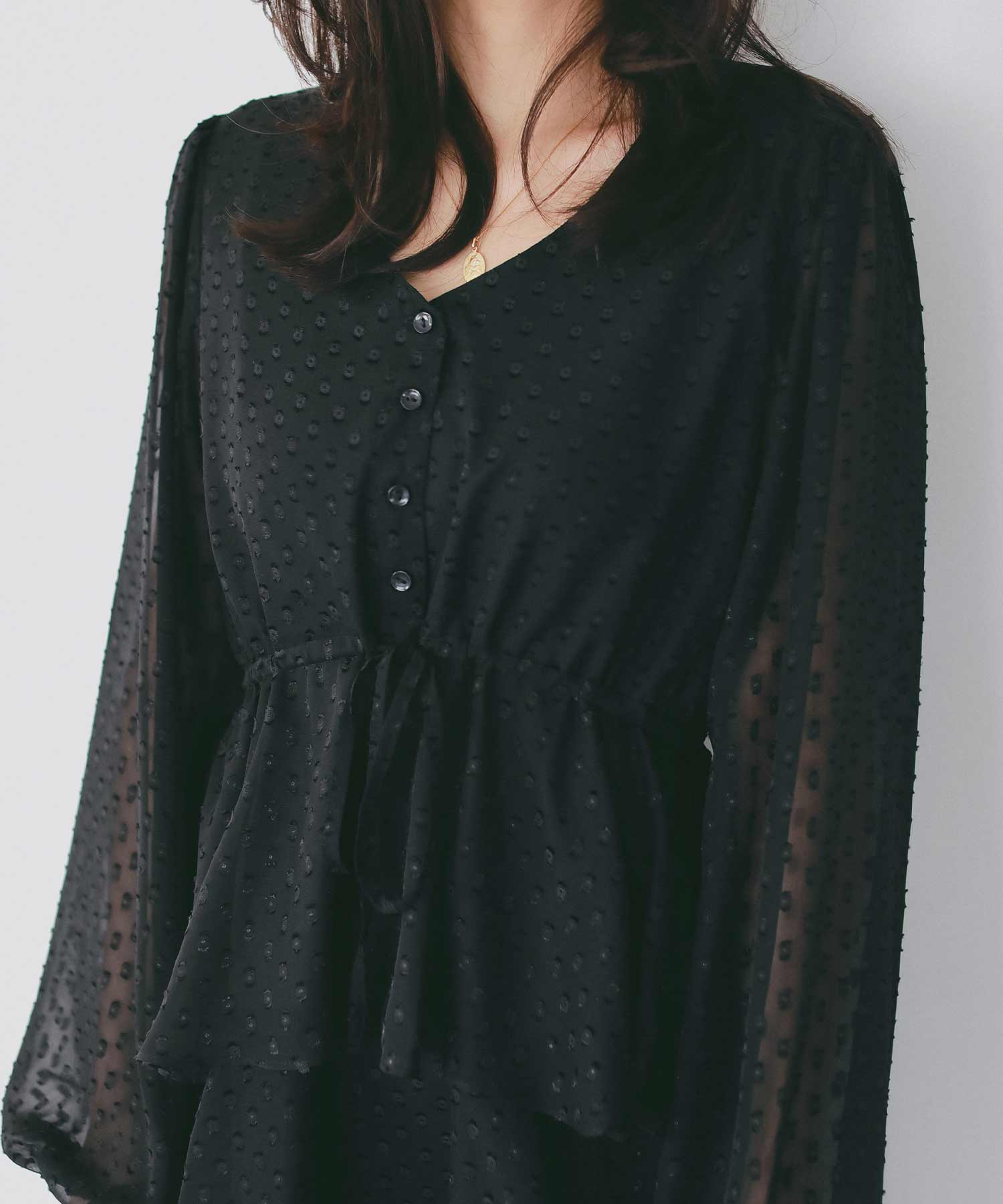 シアードット フリルワンピース