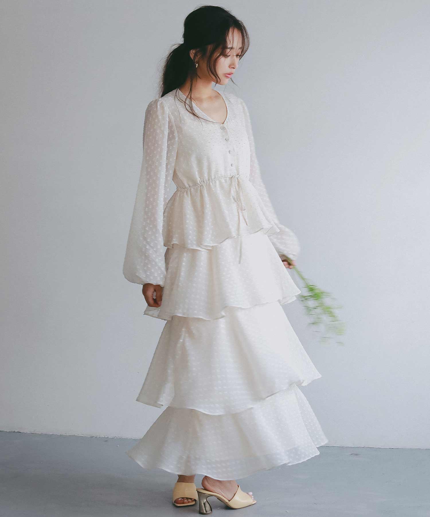 シアードット フリルワンピース