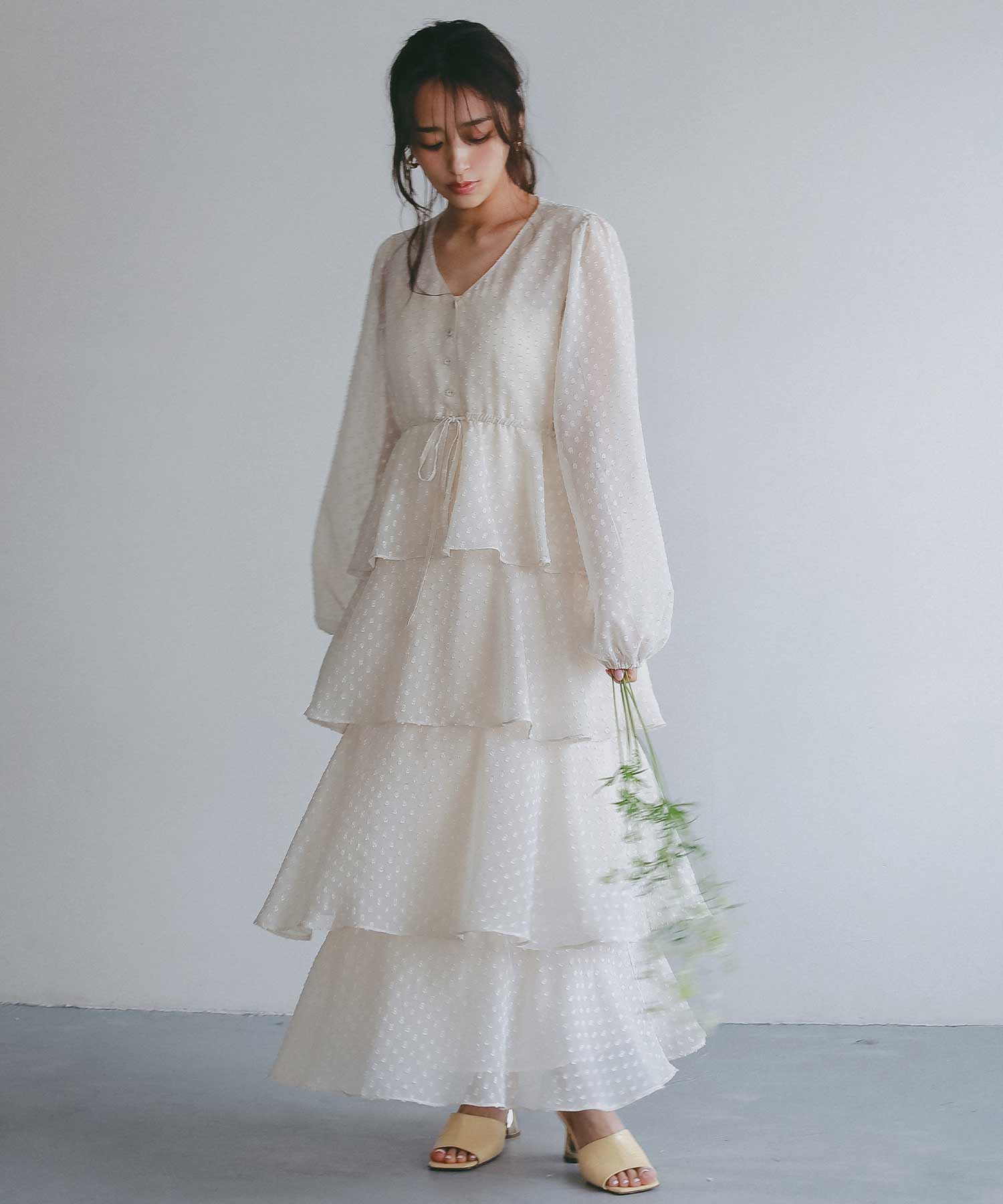 シアードット フリルワンピース