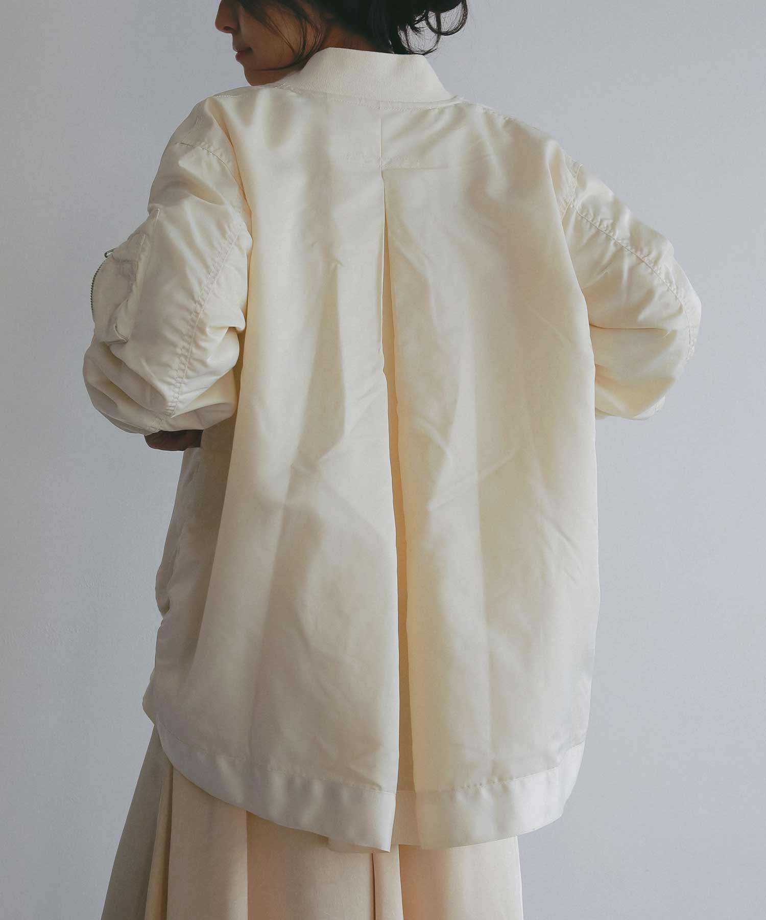 ロングシルエット MA-1ブルゾン