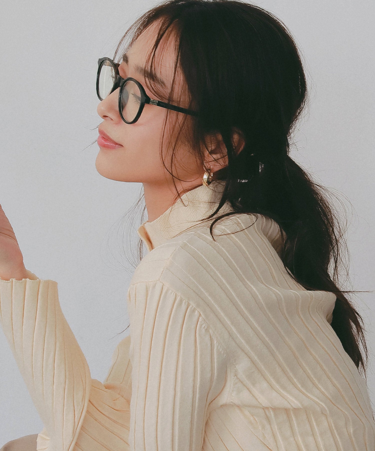 【３月上旬お届け】ボストン型メガネ