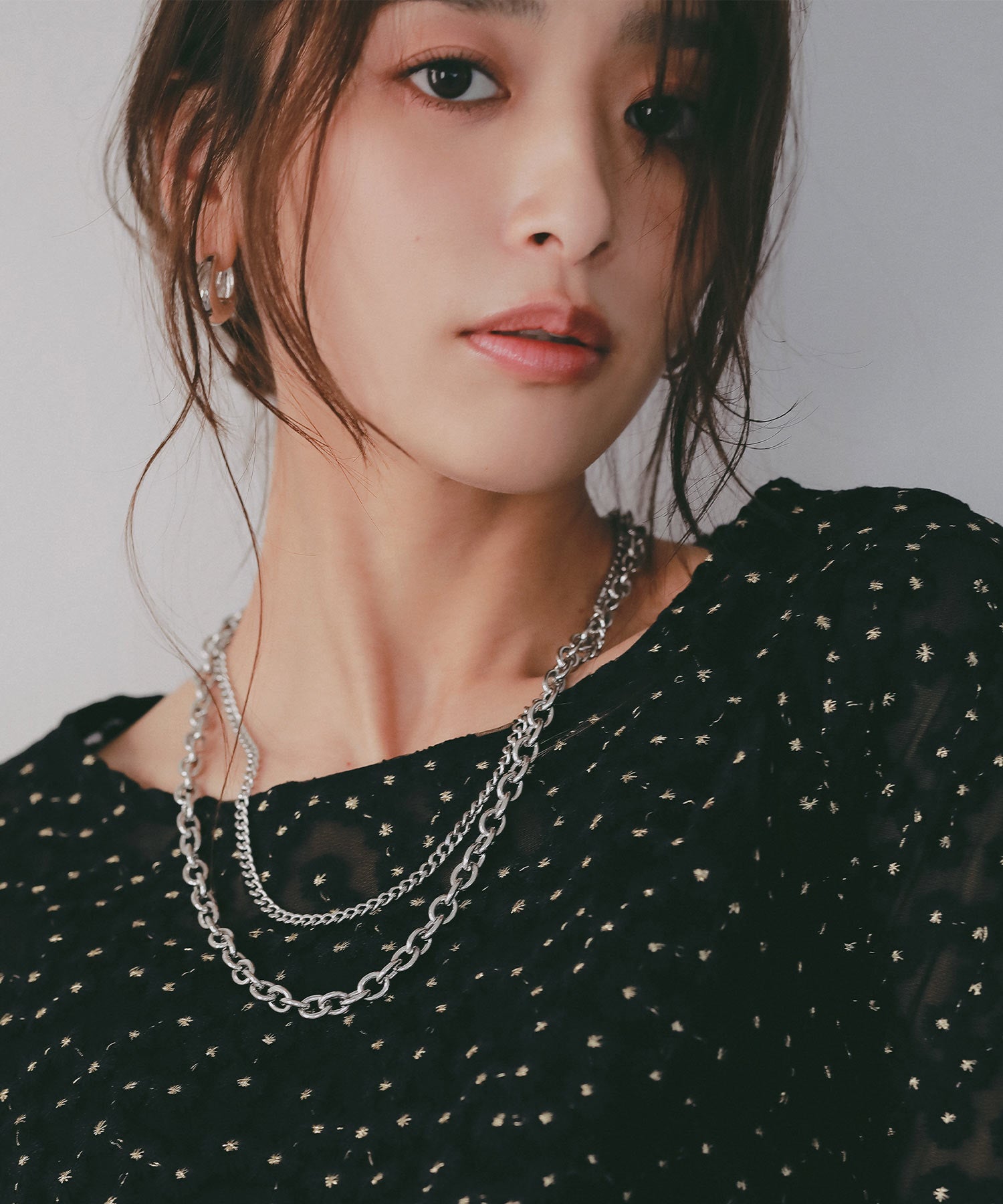 シアージャガードフラワーカットソー