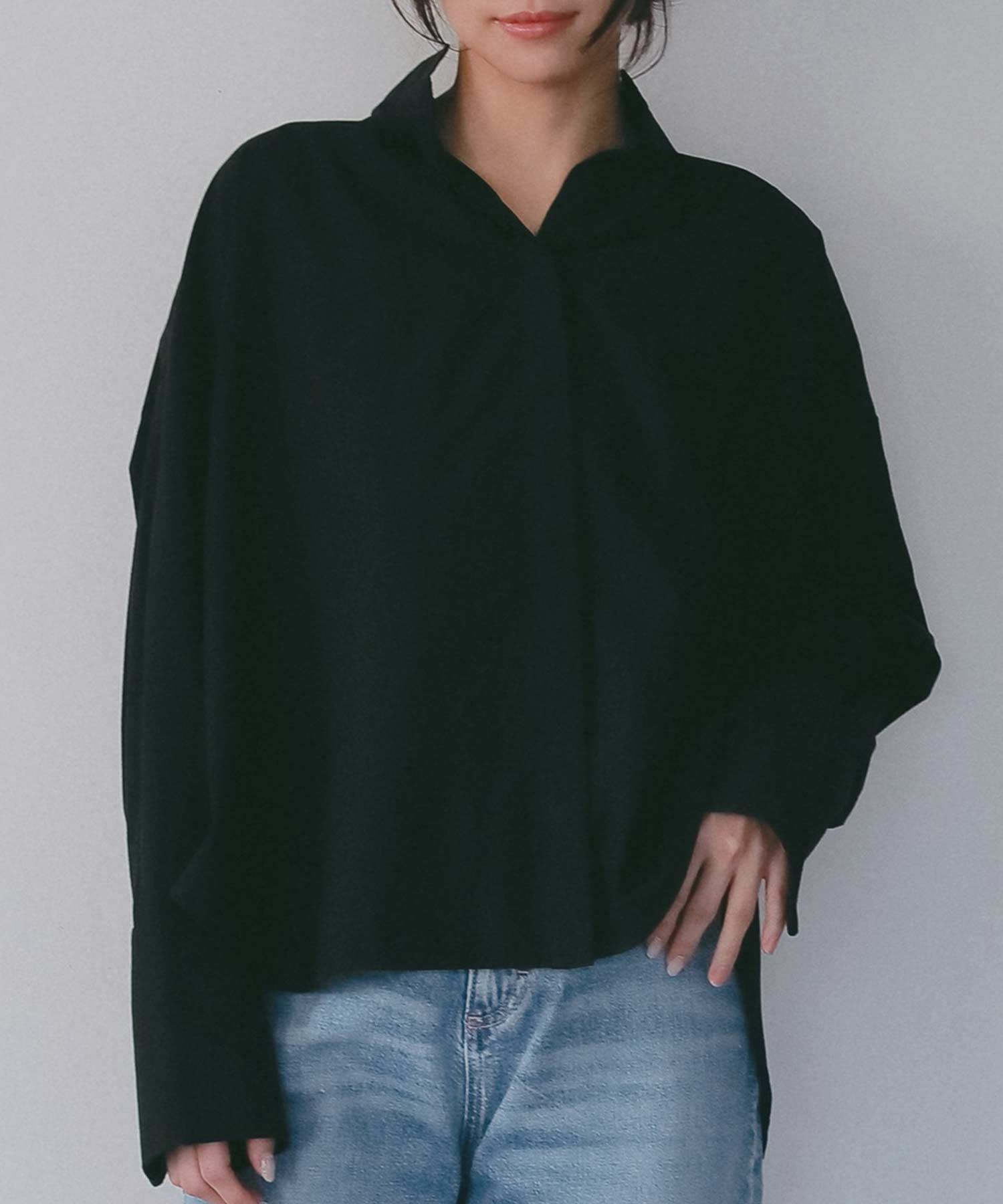 サイドボタン付き スキッパーシャツ【セレモニー/オケージョン】