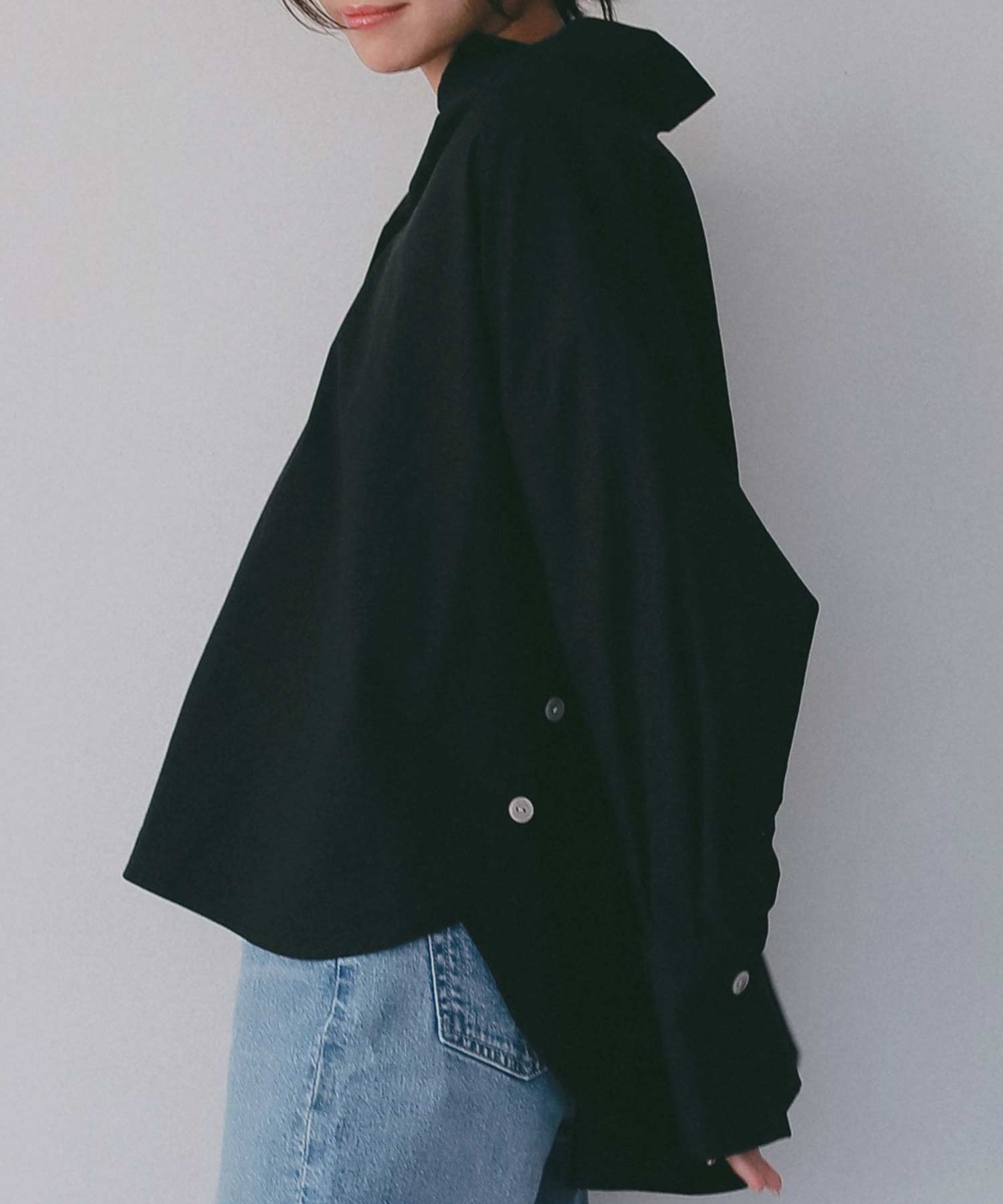 サイドボタン付き スキッパーシャツ【セレモニー/オケージョン】