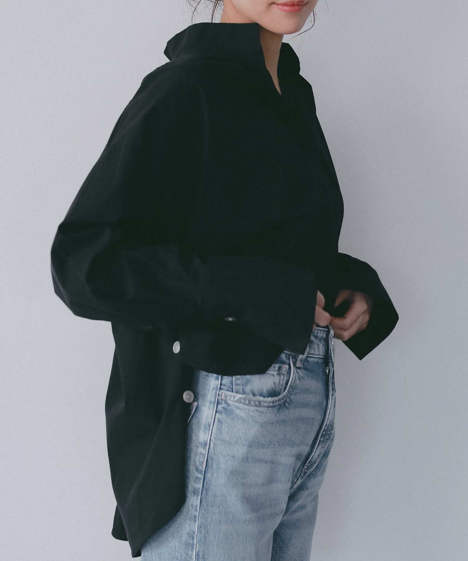 サイドボタン付き スキッパーシャツ【セレモニー/オケージョン】