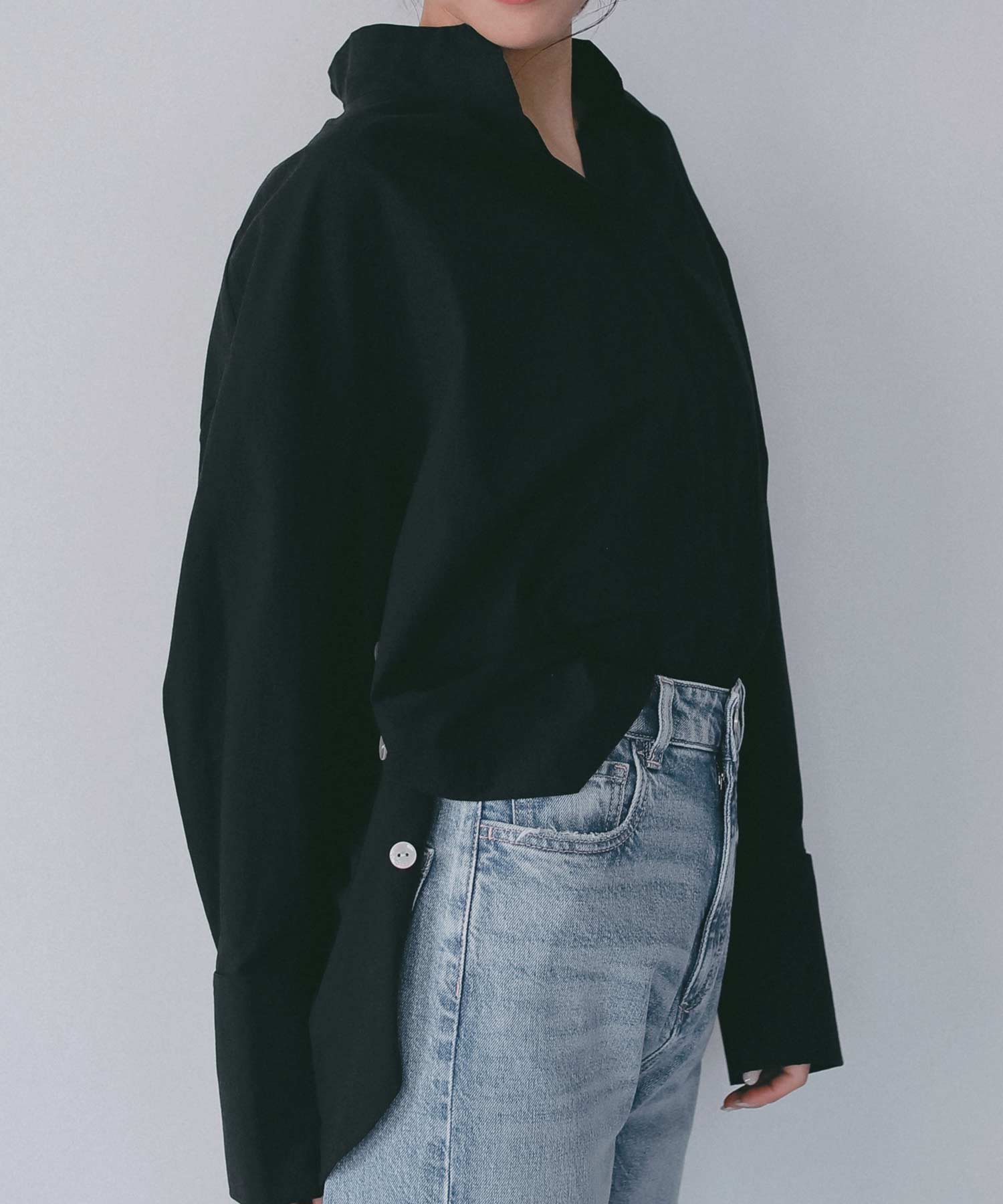 サイドボタン付き スキッパーシャツ【セレモニー/オケージョン】