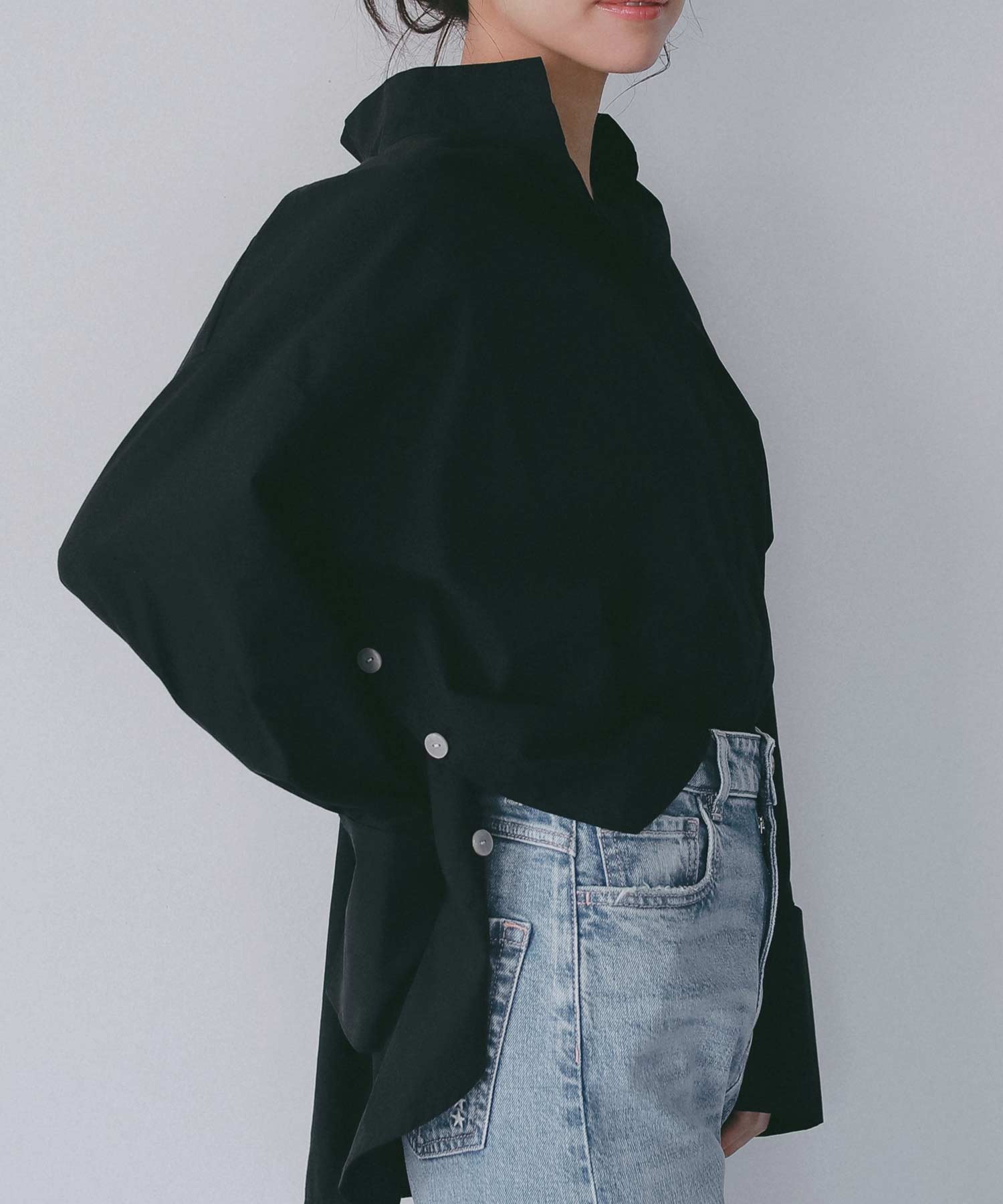 サイドボタン付き スキッパーシャツ【セレモニー/オケージョン】