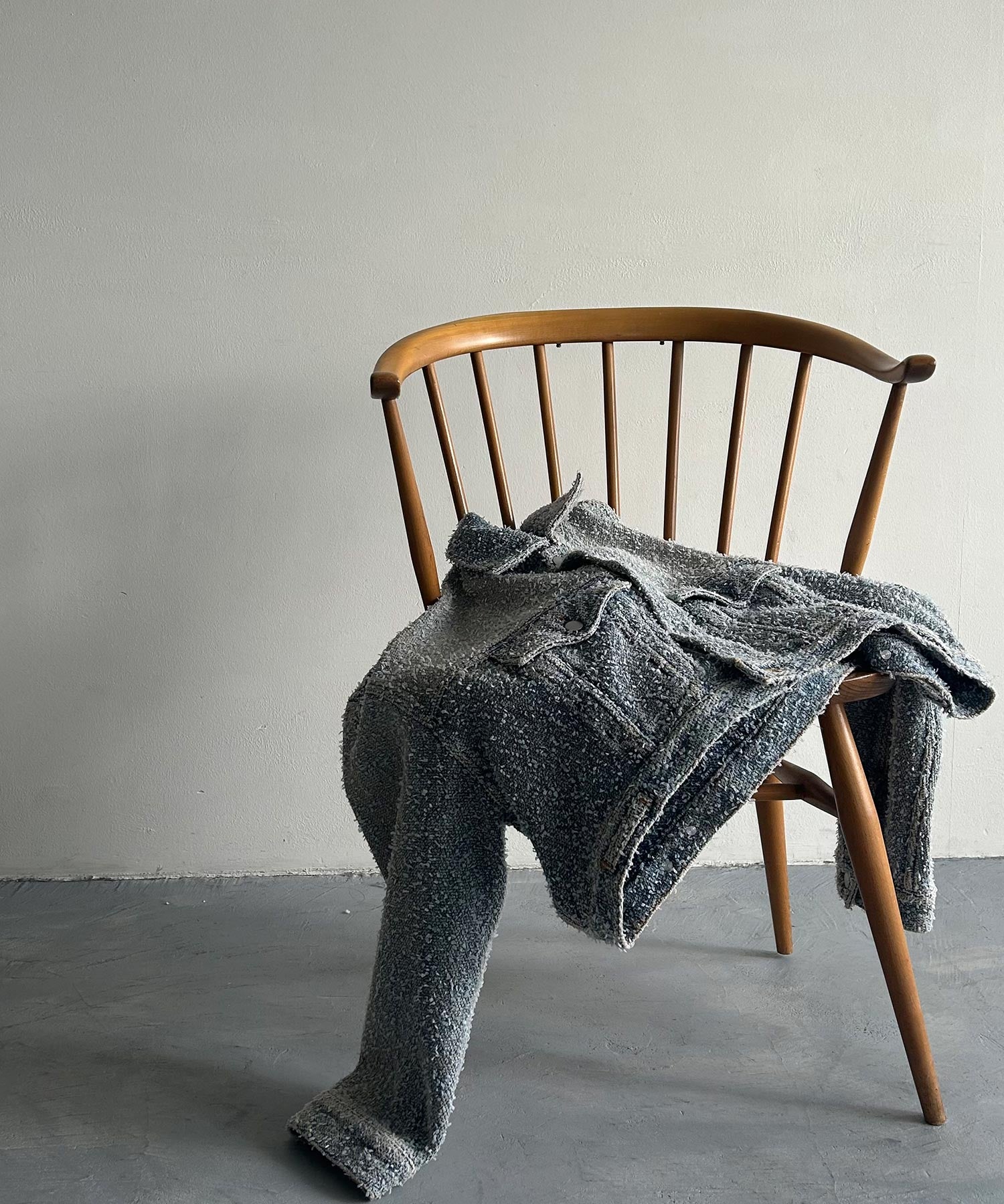 デニムライク ショートジャケット