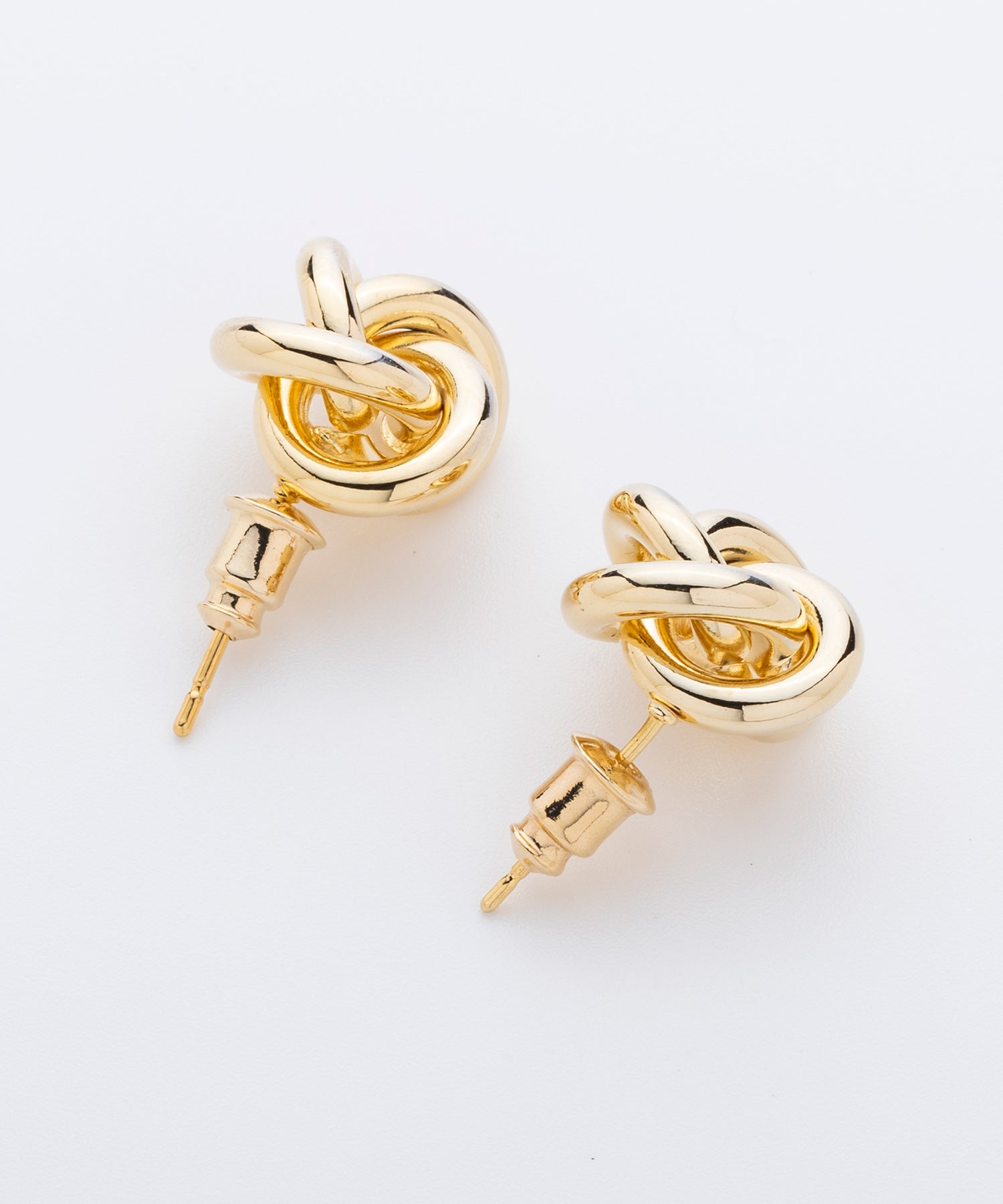 【9月下旬お届け予約商品】ノットデザインメタルピアス