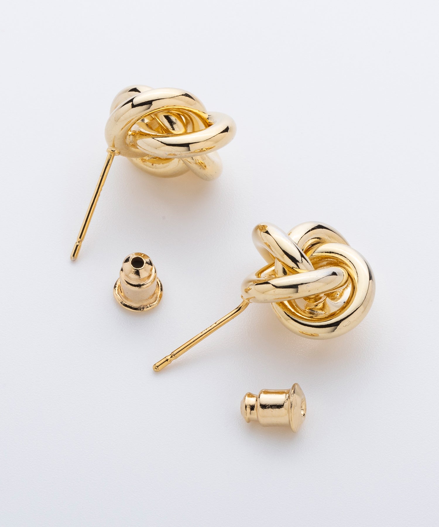 【9月下旬お届け予約商品】ノットデザインメタルピアス