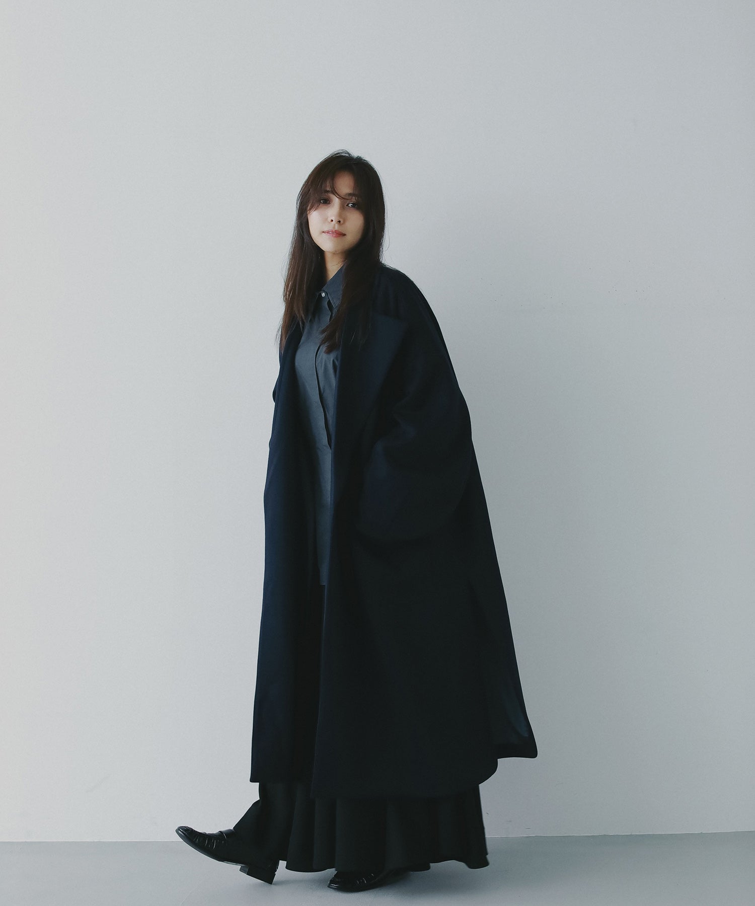 【10月上旬お届け予約商品】スムースポンチロングコート