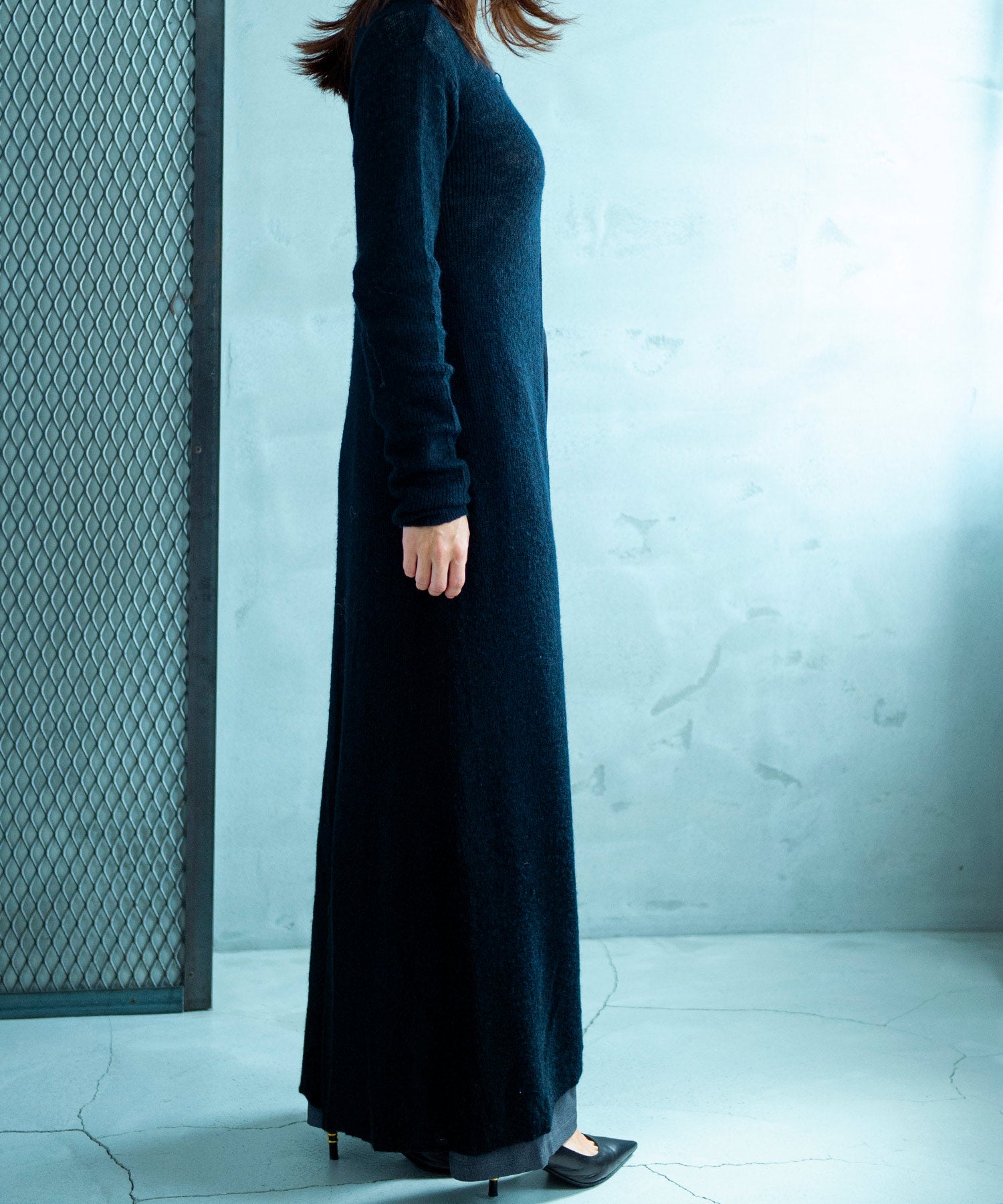 【11月下旬お届け予約商品】モヘヤタッチ 2WAYロングカーディガンワンピース