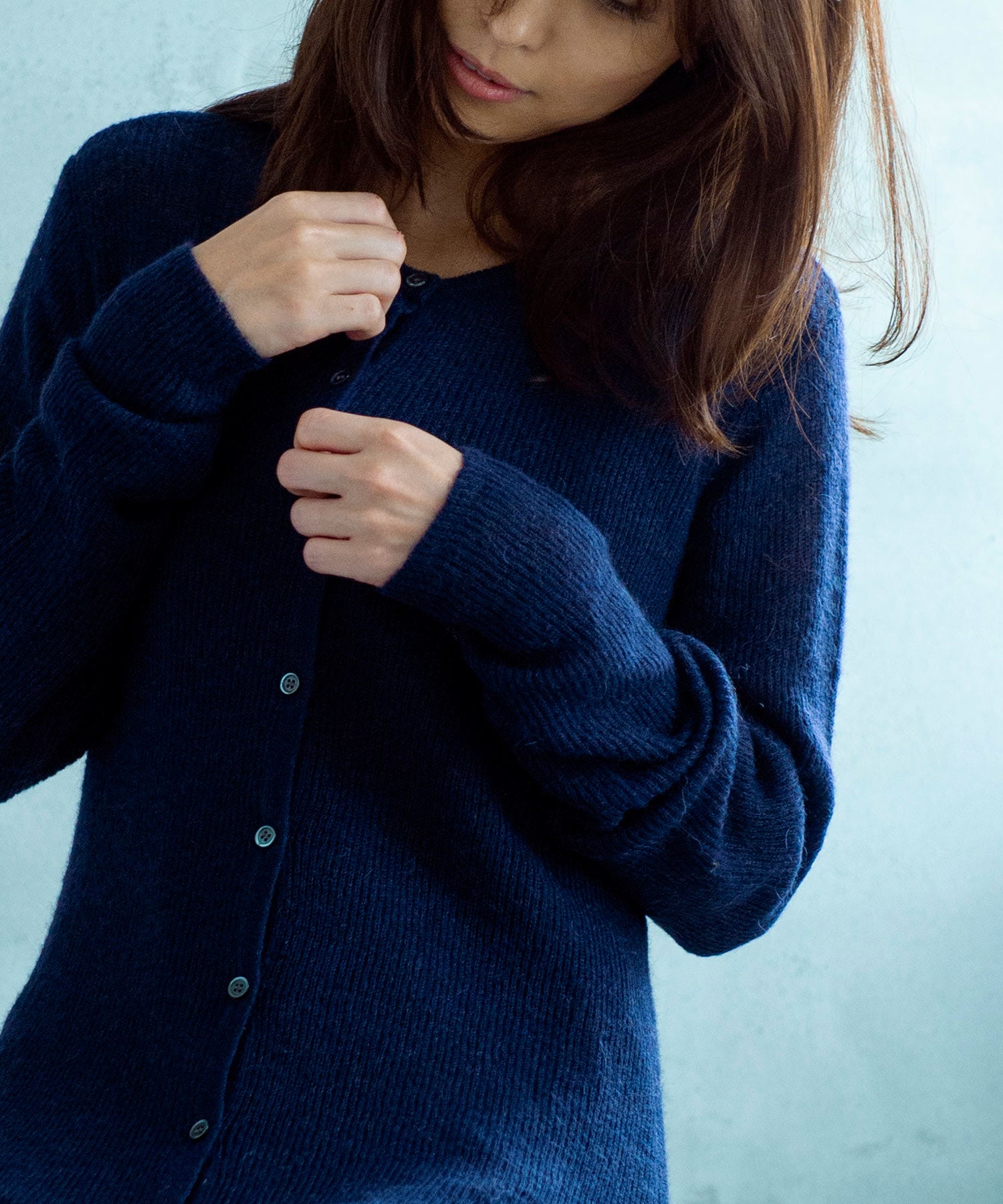 【11月下旬お届け予約商品】モヘヤタッチ 2WAYロングカーディガンワンピース