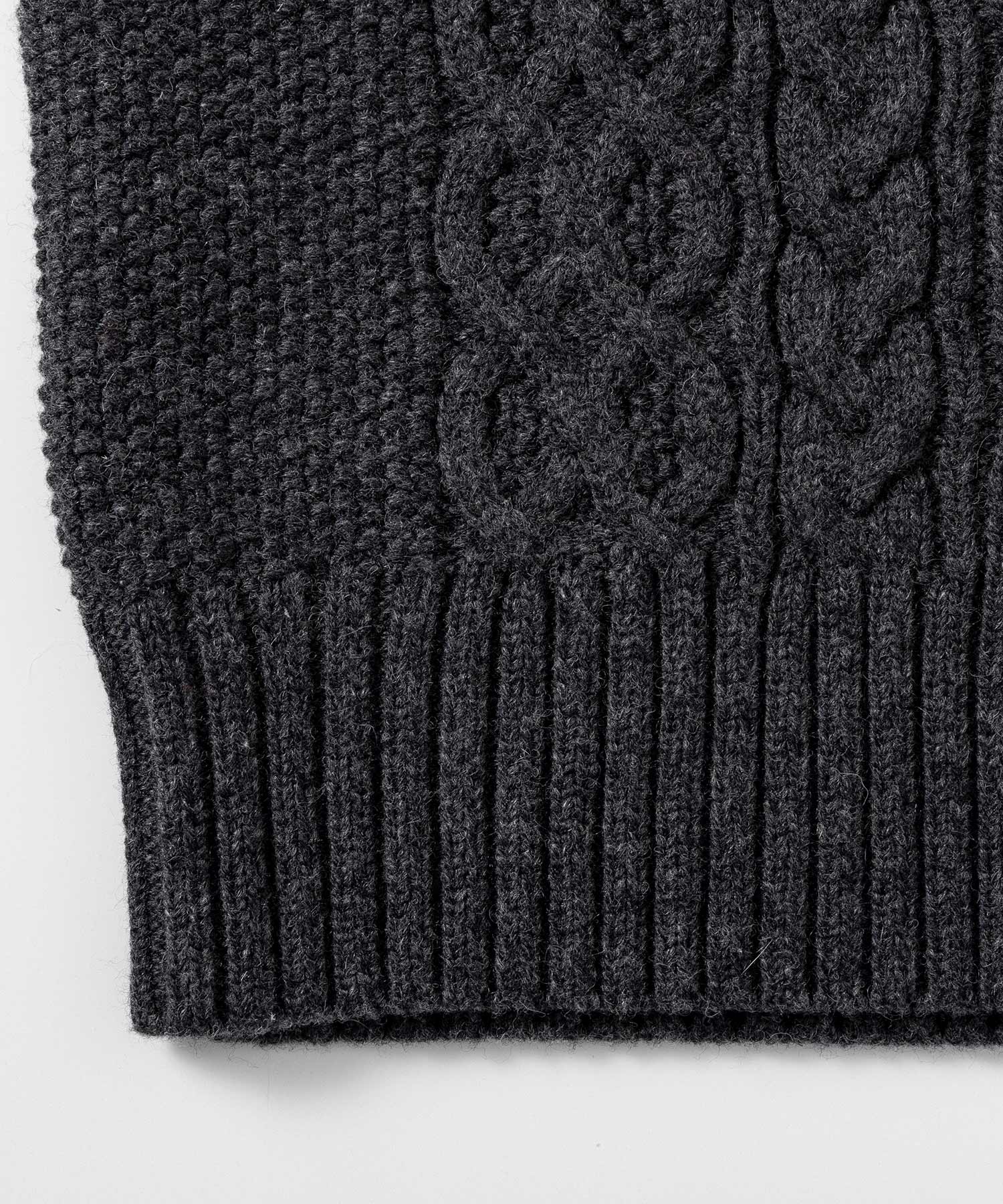 【11月下旬お届け予約商品】ウォッシャブルケーブルニット