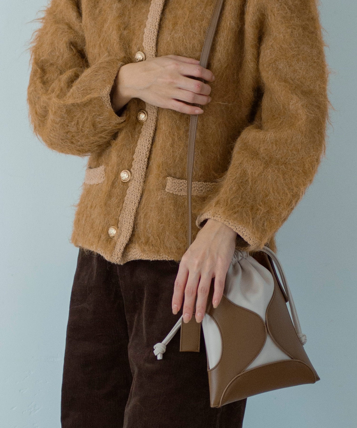 【11月下旬お届け予約商品】シャギーニットカーディガンジャケット