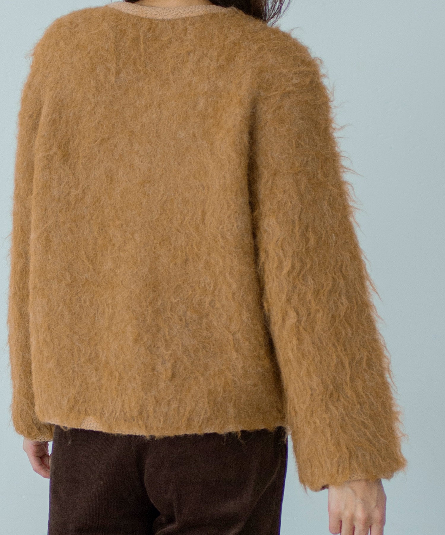 【11月下旬お届け予約商品】シャギーニットカーディガンジャケット