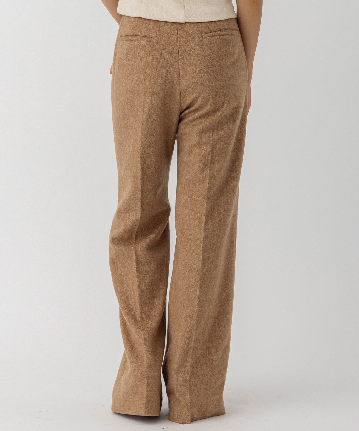 未使用　フェローズ　ウールツイード　ヘリンボーン　ワイドパンツ　34 シックツイードヘリンボーン ワイドパンツ（28-22PM22-205）｜バジーレ