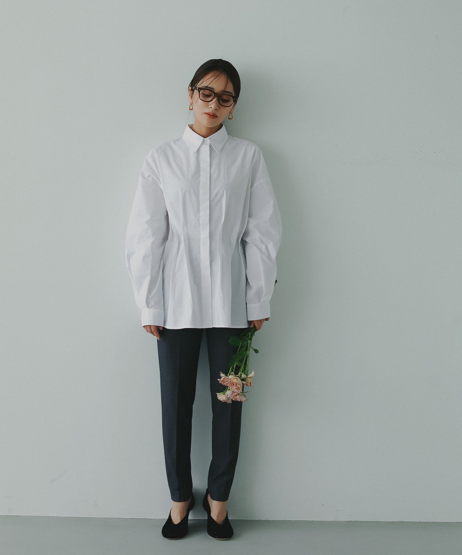 【10月上旬お届け予約商品】ストレッチテーパードパンツ