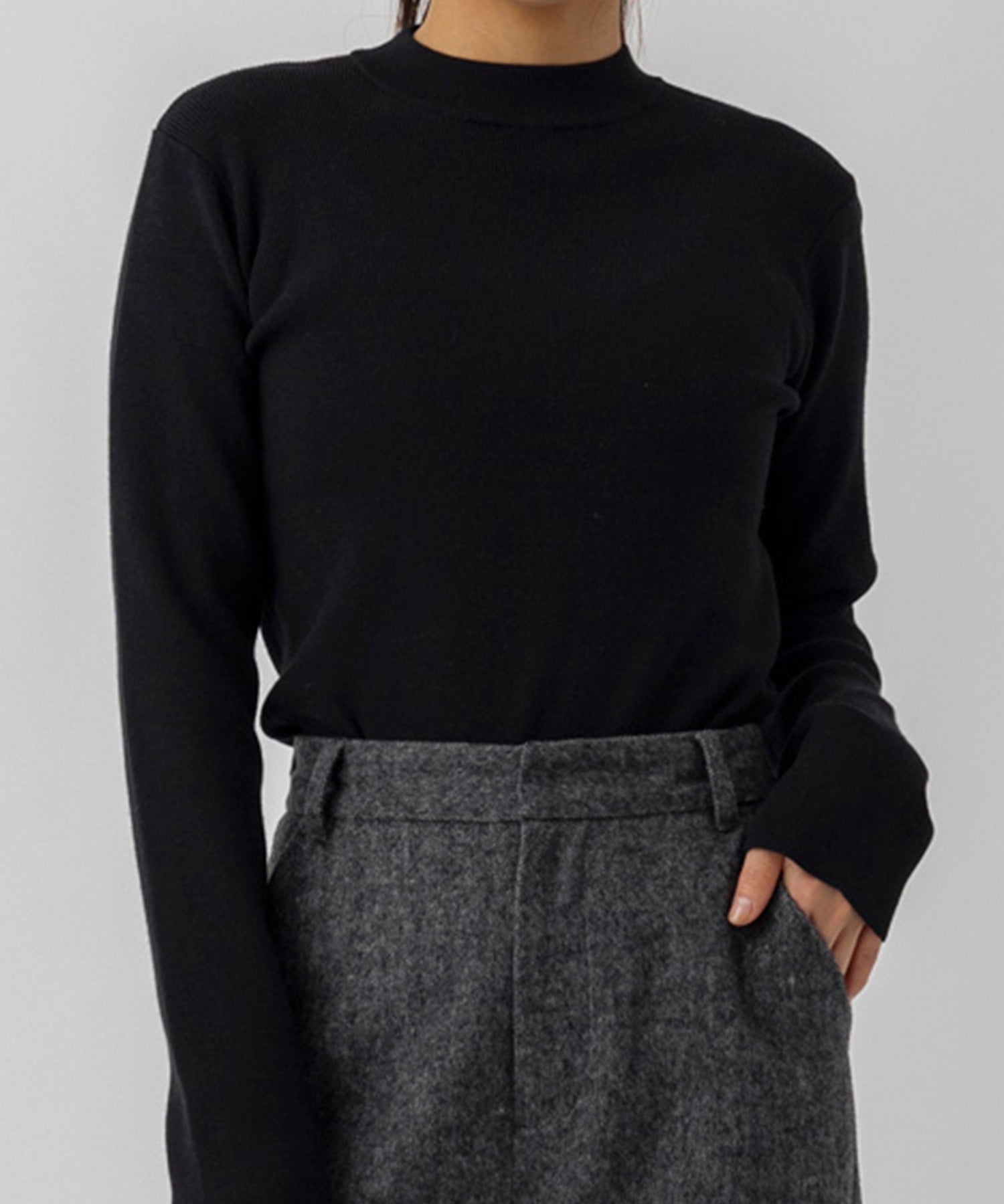 ウォッシャブルニットトップス