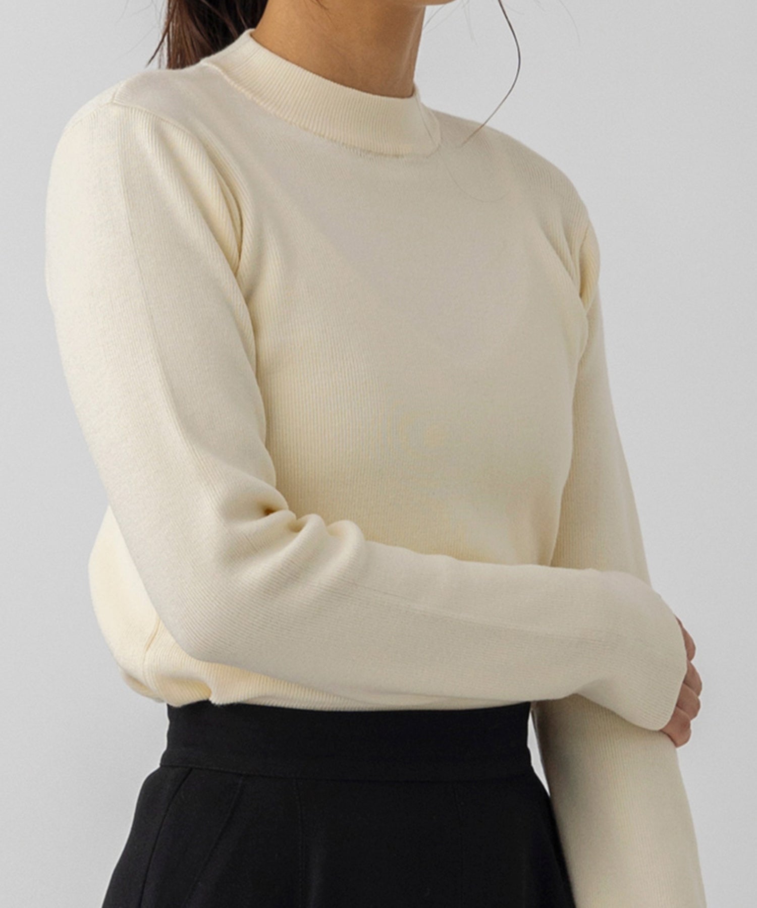 ウォッシャブルニットトップス