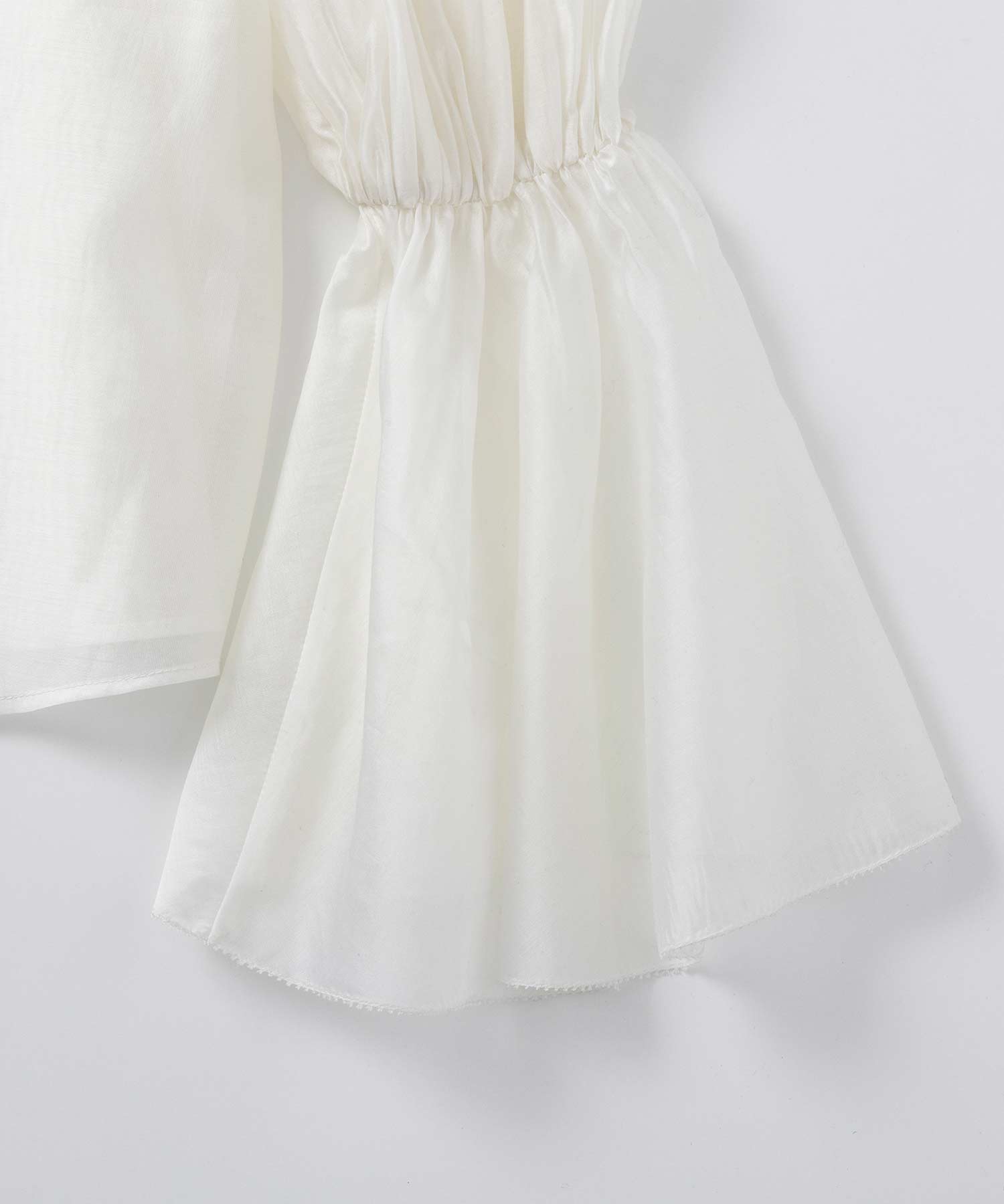 フレアスリーブ スタンドネックシアーブラウス【セレモニー/オケージョン】