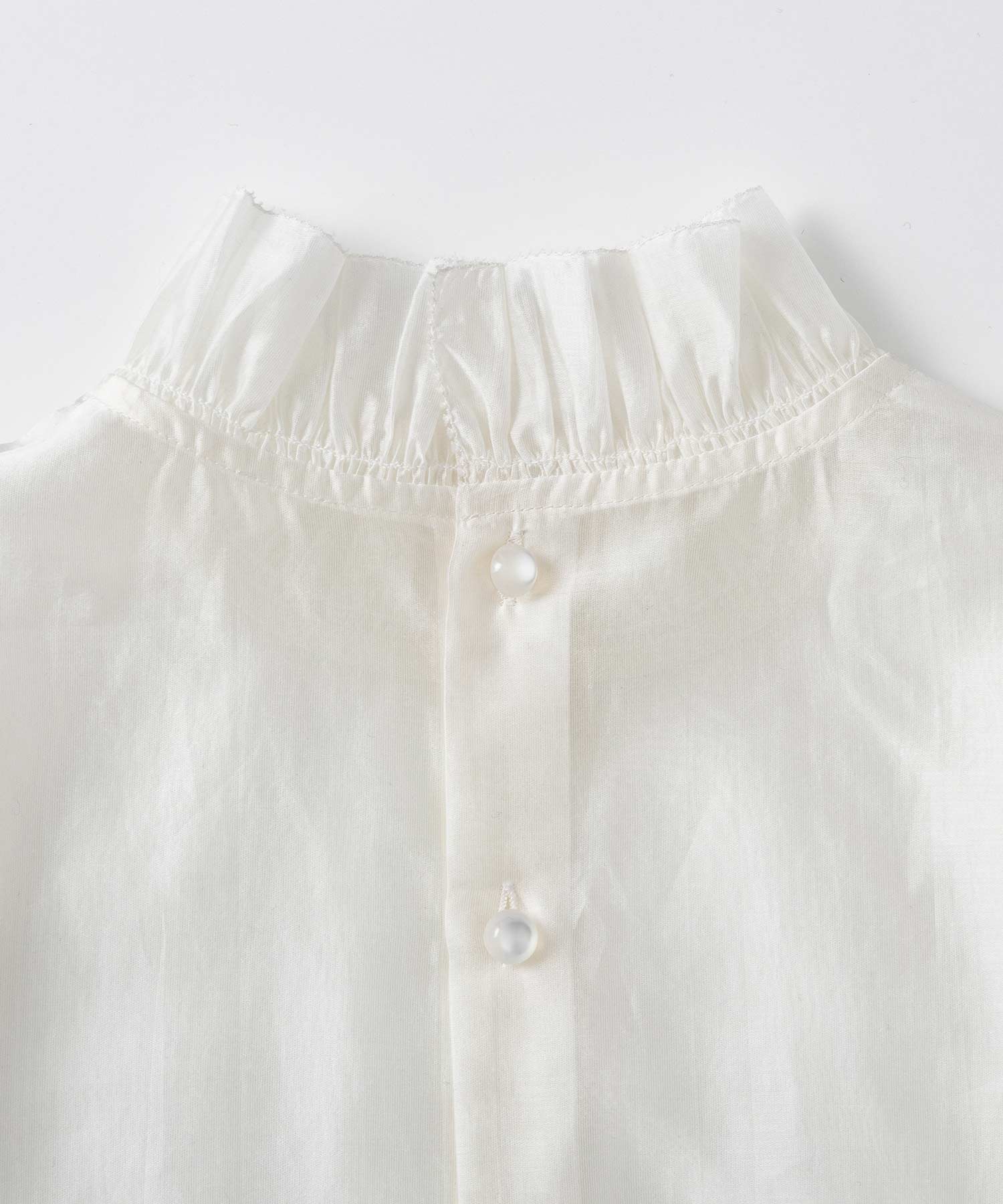 フレアスリーブ スタンドネックシアーブラウス【セレモニー/オケージョン】